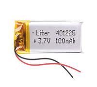 Battery 401225 LiPo 3.7V 100mAh 0.37Wh 1S 5C Liter Energy Battery for Electronics Rechargeable Portable Phone Smartwatch video light GPS - Not compatible for Radio Control 27x12x4mm (100mAh|401225)
