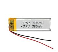 Battery 401240 LiPo 3.7V 350mAh 1.295Wh 1S 5C Liter Energy Battery for Electronics Rechargeable Portable Phone Smartwatch video light GPS - Not compatible for Radio Control 42x12x4mm (350mAh|401240)