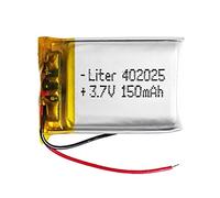 Battery 402025 LiPo 3.7V 150mAh 0.555Wh 1S 5C Liter Energy Battery for Electronics Rechargeable Portable Phone Smartwatch video light GPS - Not compatible for Radio Control 27x20x4mm (150mAh|402025)