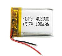 Battery 402030 LiPo 3.7V 180mAh 0.666Wh 1S 5C Liter Energy Battery for Electronics Rechargeable Portable Phone Smartwatch video light GPS - Not compatible for Radio Control 32x20x4mm (180mAh|402030)