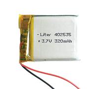 Battery 402535 LiPo 3.7V 320mAh 1.184Wh 1S 5C Liter Energy Battery for Electronics Rechargeable Portable Phone Smartwatch video light GPS - Not compatible for Radio Control 37x25x4mm (320mAh|402535)