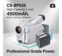 Battery 4500mAh Type BP-535 BP-535L for Canon MV30i MV600 MV700 MVX150i