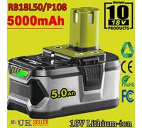 Battery 5.0Ah For RYOBI P108 P107 18V One Plus High Capacity 18Volt Lithium-Ion