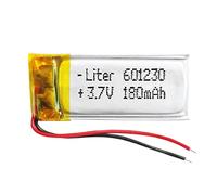 Battery 601230 LiPo 3.7V 180mAh 0.666Wh 1S 5C Liter Energy Battery for Electronics Rechargeable Portable Phone Smartwatch video light GPS - Not compatible for Radio Control 32x12x6mm (180mAh|601230)