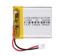 Battery 602035 LiPo 3.7V 380mAh 1.406Wh Rechargeable Connector PH2.0 (JST-PHR-02) Type B Lithium: Ensure the device polarity matches the battery 37x20x6mm (PH2|380mAh|602035)