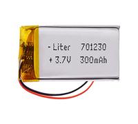 Battery 701230 LiPo 3.7V 300mAh 1.11Wh 1S 5C Liter Energy Battery for Electronics Rechargeable Portable Phone Smartwatch video light GPS - Not compatible for Radio Control 32x12x7mm (300mAh|701230)