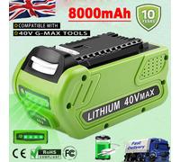 Battery 8000mAh 40V Li-ion For Greenworks G-Max 29462 Gen 2 29472 24252 29717