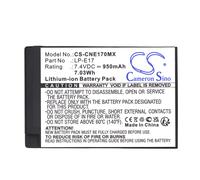 Battery 950mAh Type LP-E17 LC-E17 LC-E17C For Canon EOS 200D 250D 750D 760D