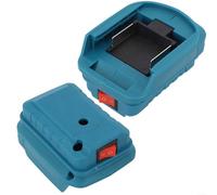 Battery Adapter Connector Terminal Block with Switch for 18V Lithium Batteries for BL1830 BL1840 BL1860 BL1815 Power Tool DIY Modification Projects, Black Plastic 10x4cm(blue)