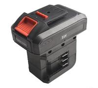 Battery Adapter Converter 1 to 2 for Dayi and Mta Power Tools, Dual Battery Holder with External Charging Support, Black(for Dayi to for Dayi)