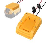 Battery Adapter for for dewalt 20V MAX, 12V-20V Lithium Ion to DC Output Converter with On/Off Switch and 20A Fuse, 14AWG Wire for DIY Camping Lights, Toys, Com