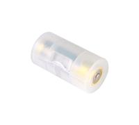 Battery Adapter Holder, 4 Pack Switch Converter Box, Holder for AA to C Size Battery Adapters, White