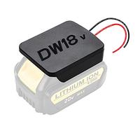 Battery Adapter Power Wheels Adaptor for Dewalt Battery 18V Power Dock Holder Power Mount Connector with 14 Gauge Wire for Robotics DIY Cars Modify Cordless Light Power Source