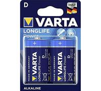 Battery Alkaline, Mono, D, LR20, 1.5 V Longlife Power, Retail Blister Pack, Pack of 2