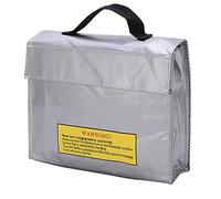 Battery Bag Fireproof ExplosionProof RadiationProof, Safe Lithium Battery Storage, Silver, Size L - High Quality Flame Retardant Fiber, Portable Handle, Secure for Various (XL 100x70cm /