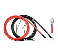 Battery Cable Silicone Soft Cable Red Black Color with Terminal Connected Positive Negative Wire 20/30/50/100CM 1M(Black,M8-M8_8AWG(10MM2)_60CM)