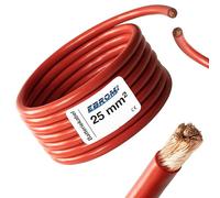 Battery Cable Single Core Red H07V-K 6-10 - 16 25 35 50 70 or 95 mm² Car Made of 100% OFC Copper - per metre mm2