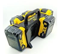 Battery Caddy/Carrier For Dewalt XR 18v Batteries (Black)