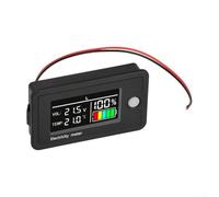 Battery Capacity Indicator with Voltage Alarm and Data Retention for Lithium Iron Phosphate and Acid Batteries DC8V-100V Voltage Tester Gauge