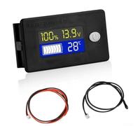 Battery Capacity Tester,1 Pack Battery Capacity Voltage Meter For Lithium Ion, Multi-Mode Monitor With External Temp Sensor And Alarm, For Marine Rv For Golf Cart Solar Generator(24V)