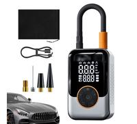 Battery Car Tyre Inflator - Portable Air Compressor | Battery Tyre Inflator with LCD Display | Digital Control, High Pressure | Compact and Practical, Ideal for Camping and Road Trips