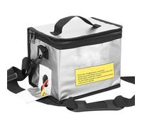 Battery Case - Battery Bag | Batteries Box Storage | Protection of Your E-bike Batteries Liipo Bag | -proof Protective Bag for Charge and Storage | Fireproof Safe Bags, silver, see