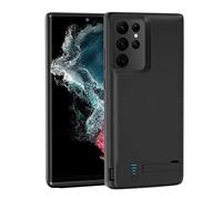 Battery Case for Galaxy S21 FE, 5000mAh Batteri Charging Cases for Samsung Galaxy S21 FE Rechargeable External Backup Power Bank Charger Protective Cover, Extended Your Phone Life, Black