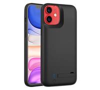 Battery Case for iPhone 12 Mini, 4000mAh Rechargable Batteri Charging Cases for iPhone 12 Mini Extended External Backup Power Bank Charger Protective Cover, Black