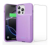 Battery Case for iPhone 16 Pro, [2025 Upgraded] 7500mAh Ultra-Slim Portable Smart Charging Case Rechargeable Protective Extended Charging Cover Only for iPhone 16Pro Battery Pack (6.3 Inch), Purple