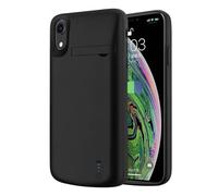 Battery Case for iPhone XR, 6000mAh Batteri Charging Cases for iPhone XR Rechargeable External Backup Power Bank Charger Protective Cover, Extended Your Phone Life, Black
