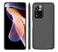 Battery Case for Redmi Note 11S, 5000mAh Batteri Charging Cases for Redmi Note 11S Rechargeable External Backup Power Bank Charger Cover, Extended Your Phone battery's Life, Black