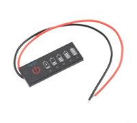 Battery Charge Level Indicator 5S 18.5V-21V with LED Voltage Display for Lithium-Ion & Lifepo4 Batteries, Capacity Tester with 4-Level Display and Reverse Pole Protection