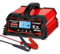 Battery Charger 30A, 12V/24V Lead Acid Smart Battery Charger, 12V LiFePO4 Car Battery Trickle Charger, Automatic Battery Maintainer for Car Motorcycle Lawn Mower Marine Boat Lead Acid Batteries