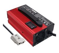 battery charger 36V 18/20A Forklift Batteries Fully-Automatic Smart with 50A Anderson with LED Display for Lead-Acid Batteries Charging,Red,36 V 20 A