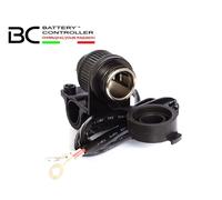 HANDLEBAR MOUNTED WATERPROOF POWER SOCKET 6V 12V, 22.2, 25.4, 28.6mm HANDLE BARS