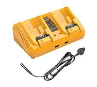 Battery Charger Dual Port for Dewalt 12V/20V Batteries, Fast Charger Compatible with DCB Series Lithium Batteries