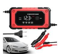 Battery Charger For Car | 12V 6000mA Maintenance Charger,LCD Display Maintainer Defulator Automatic For Motor Boat Truck Car Garage Road Berm Outdoor - Suitable Various Vehicles And Use