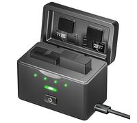 Battery Charger for GoPro Hero 13 Accessories, Power Bank for go pro 4000mAh Dual Slots Rechargeable Batteries Fast Charger