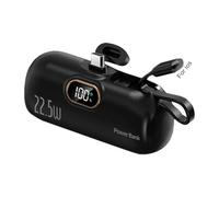 Battery Charger for Phones - Pocket Bank, Type-C Charger | Slim Battery Backup for Mobile Devices, Built-in Fast Charger Cable, Pack