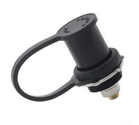 Battery Charger Post with 3/8" Studs for 12V DC Battery Power Junction, 250A Capacity, Red or Black Color, Made from PVC and Brass for Automotive and Marine(Black)