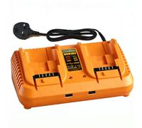 Battery Charger Replacement for Dewalt 12V-18V Battery, 2 Ports Fast Charger Compatible with Dewalt DCB Series Tools Lithium Battery, Compatible with DCB203 204 206 201 120 127 with 2 USB Ports