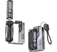 Battery Charger SC1 Plus 18650 Battery Charger Power Ban.k Function 3A Fast Charger for Rechargeable Batteries Li-ion 18650 21700 26800 and 1.2V Ni-MH D Battery