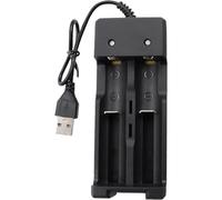 Battery Chargers, 18650/26650/21700/14500/16340 Prevent Overcharging Safety Guarantee Double Slot for 3.7V/3.6V Li-ion Ni-Mh/Ni-CD AA AAA