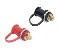 Battery Charging Post, Remote Battery Jumper Terminals Stud Cap Battery Charger Post Kit Battery Jump Post Kit for Auto, Truck, Boat, RV