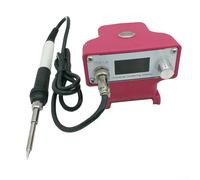 Battery Compatible Cordless Soldering Iron Station Featuring User Friendly Digital Display and Low Voltage Safety Protection
