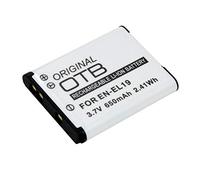 Battery compatible with Nikon Coolpix S3700, 650mAh, 3.7V, replaced: EN-EL19, NP-BJ1