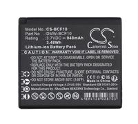 Battery compatible with Panasonic Lumix DMC-TS1G DMC-TS1S DMC-TS2A DMC-TS2D 3.7V 940mAh