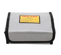 Battery Containment Bag for Lithium and Drone Lipo Batteries, PVC White | Short-term 300c Resistance, Sealed Zipper and Reinforced Edge, Laboratory and Enterprise Recycling Use