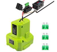 Battery Conversion Kit Power Wheels DIY Adapter 40A Fuse for Kids Electric Car Robots RC Toys and LED Lights DIY Green