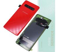 Battery Cover For Samsung S10 G973 Replacement Back Genuine Service Pack Red UK